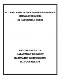 POTENSI BENCANA DAN LANGKAH-LANGKAH MITIGASI